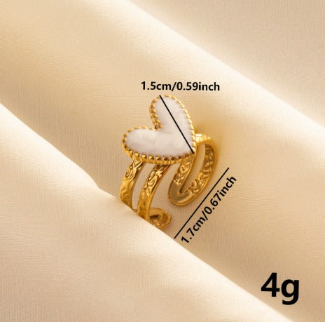 Pure Heart Gold Ring