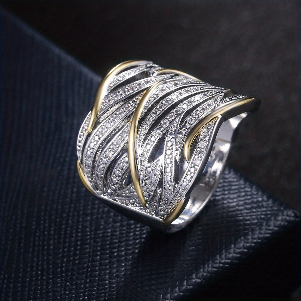 Elegant Multi-Layered Turned Ring