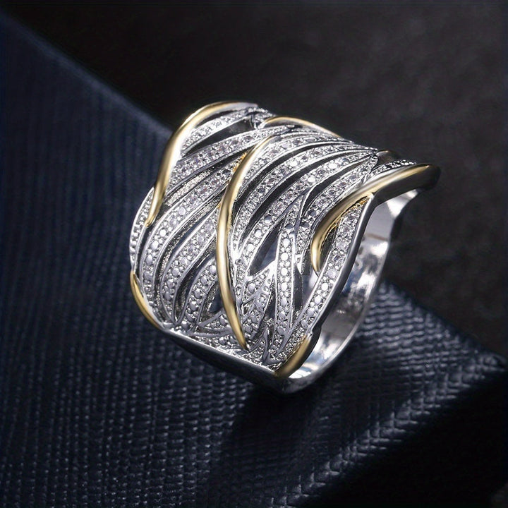 Elegant Multi-Layered Turned Ring